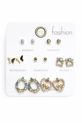 7 Days Fashion Earrings Set