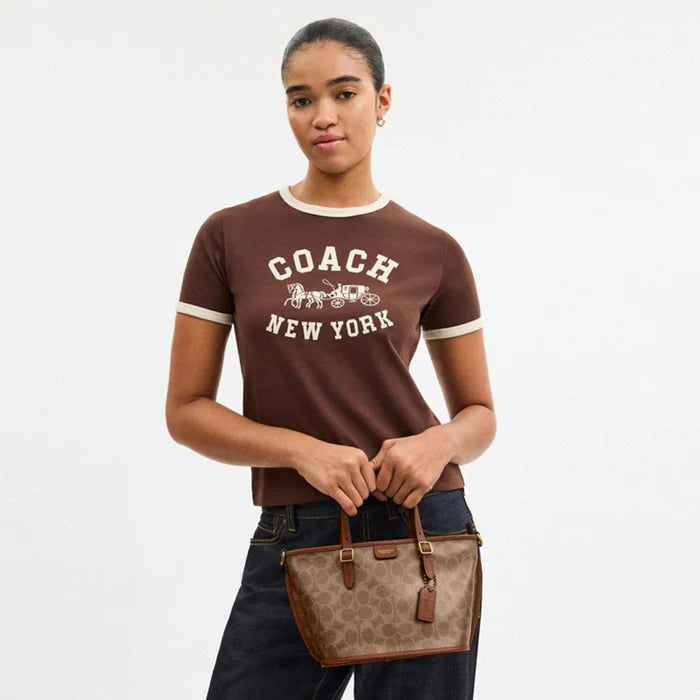 COACH TAXI TOTE BAG IN SIGNATURE CANVAS