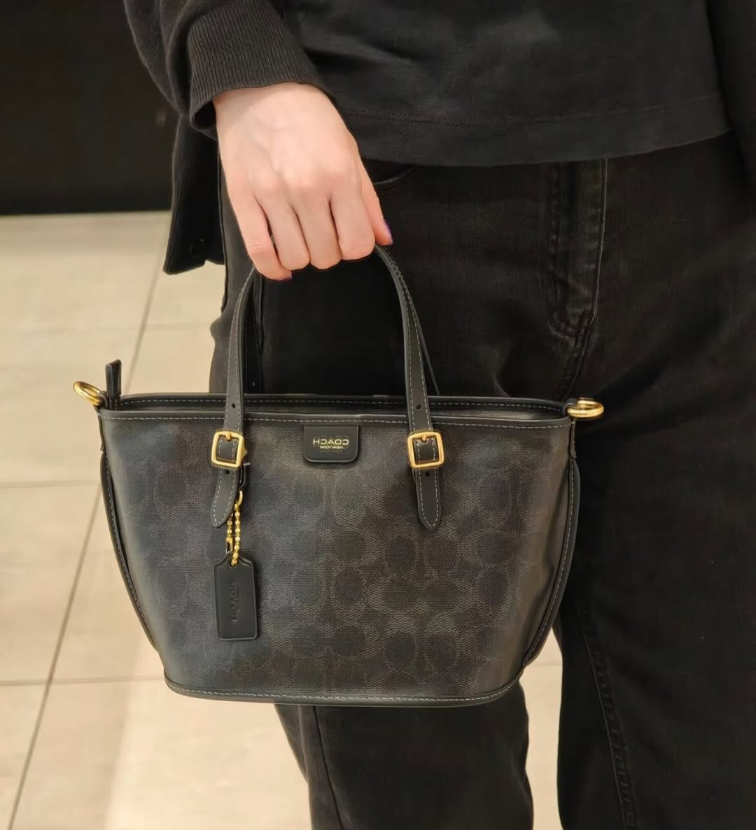 COACH TAXI TOTE BAG IN SIGNATURE CANVAS