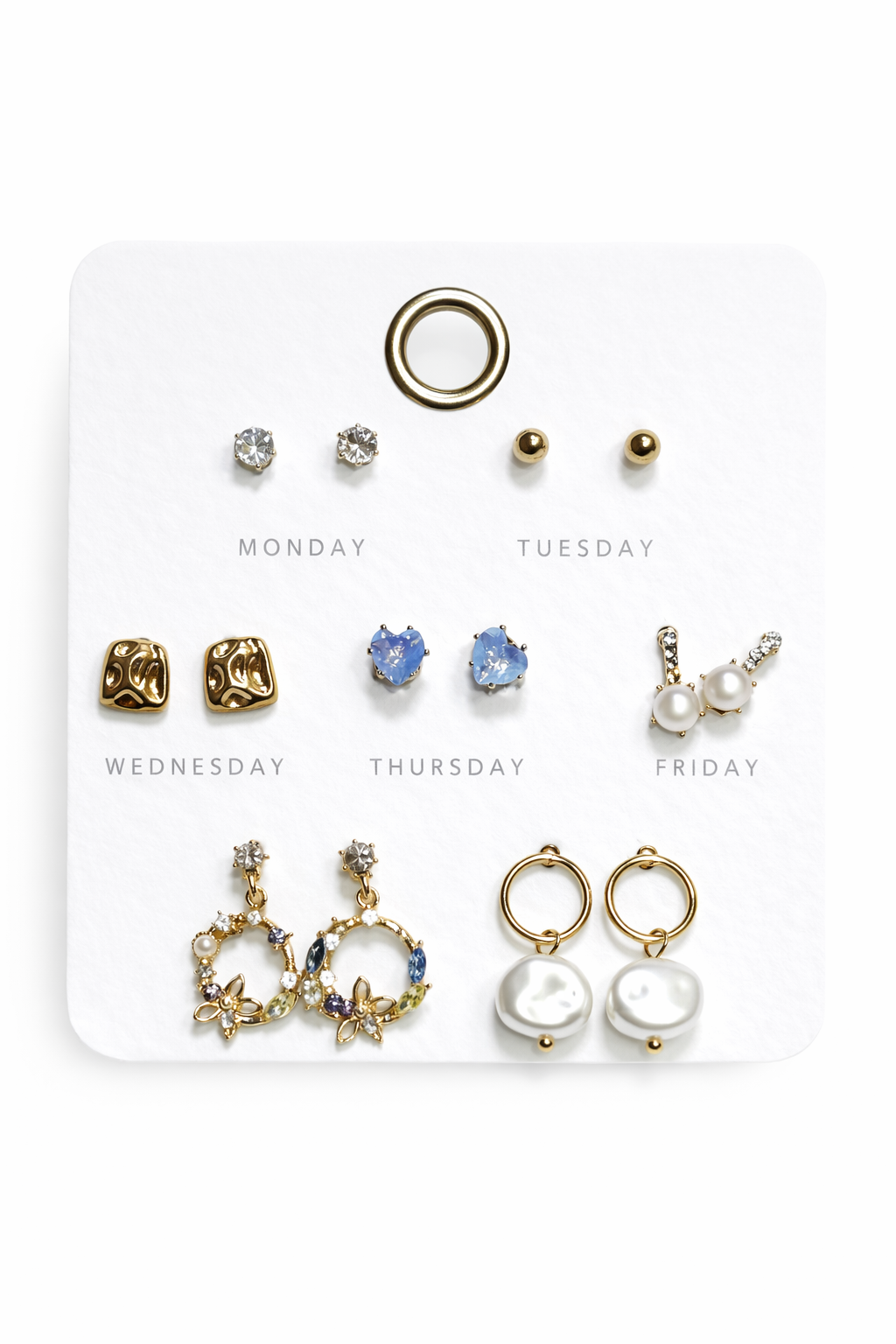 7 Days Fashion Earrings Set