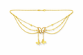 Gold Stainless Steel Butterfly Layer Necklace