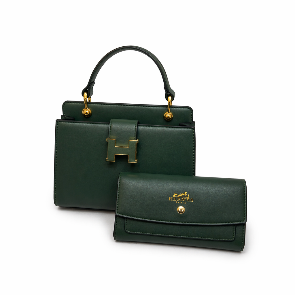 hermes Handbag & Wallet Set