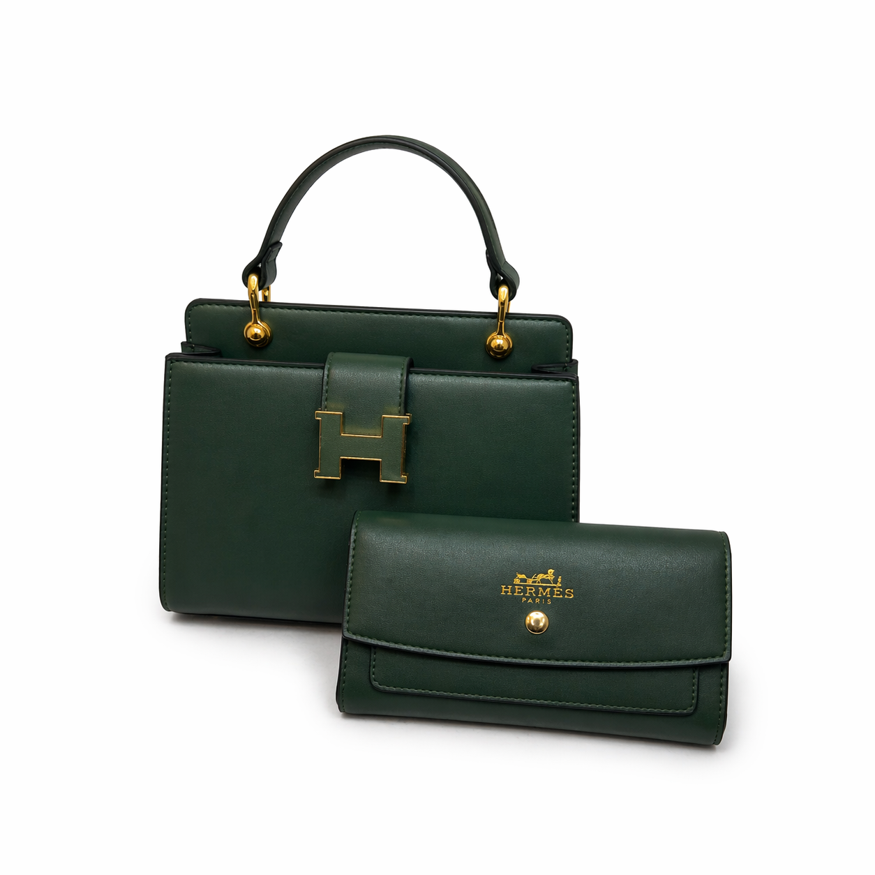 hermes Handbag & Wallet Set