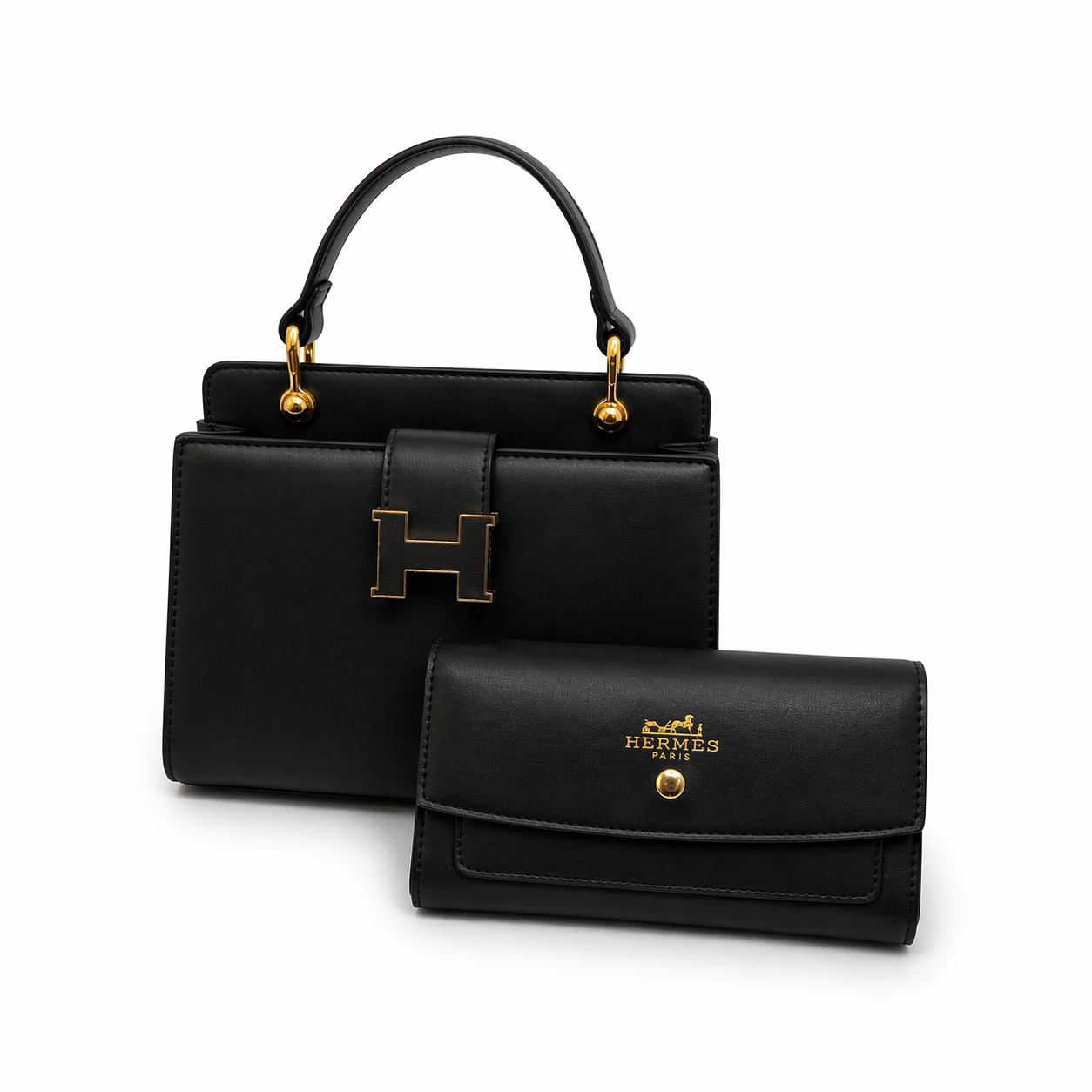 hermes Handbag & Wallet Set