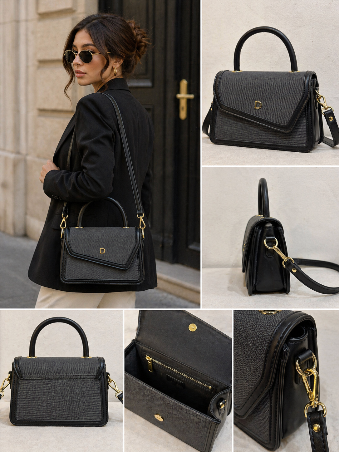 Classic D Flap Handbag