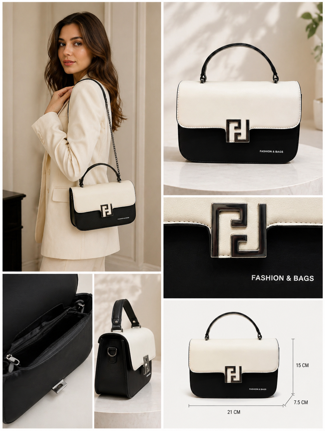 Elegant Lock Flap Bag