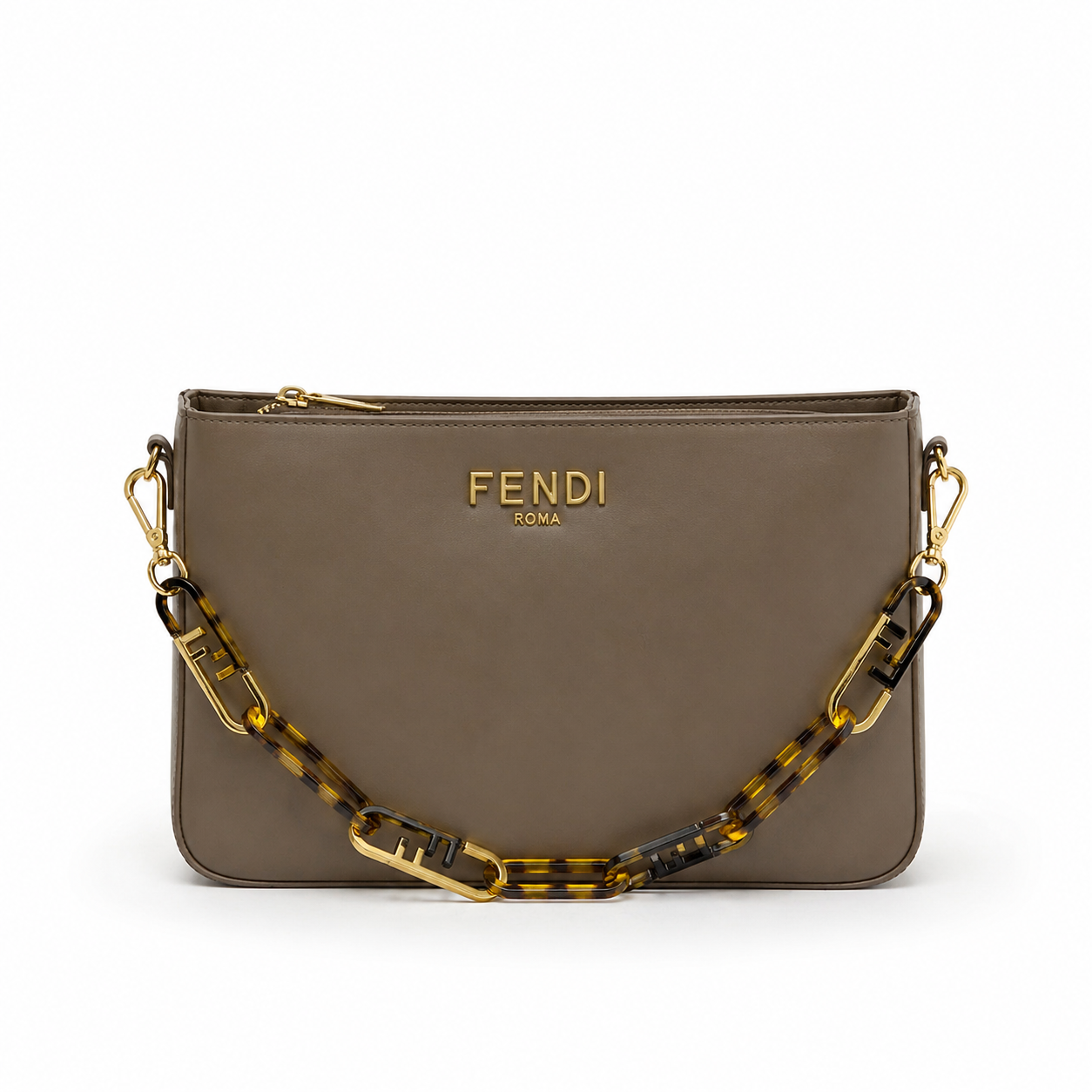 Fendi Style Chain Shoulder Bag