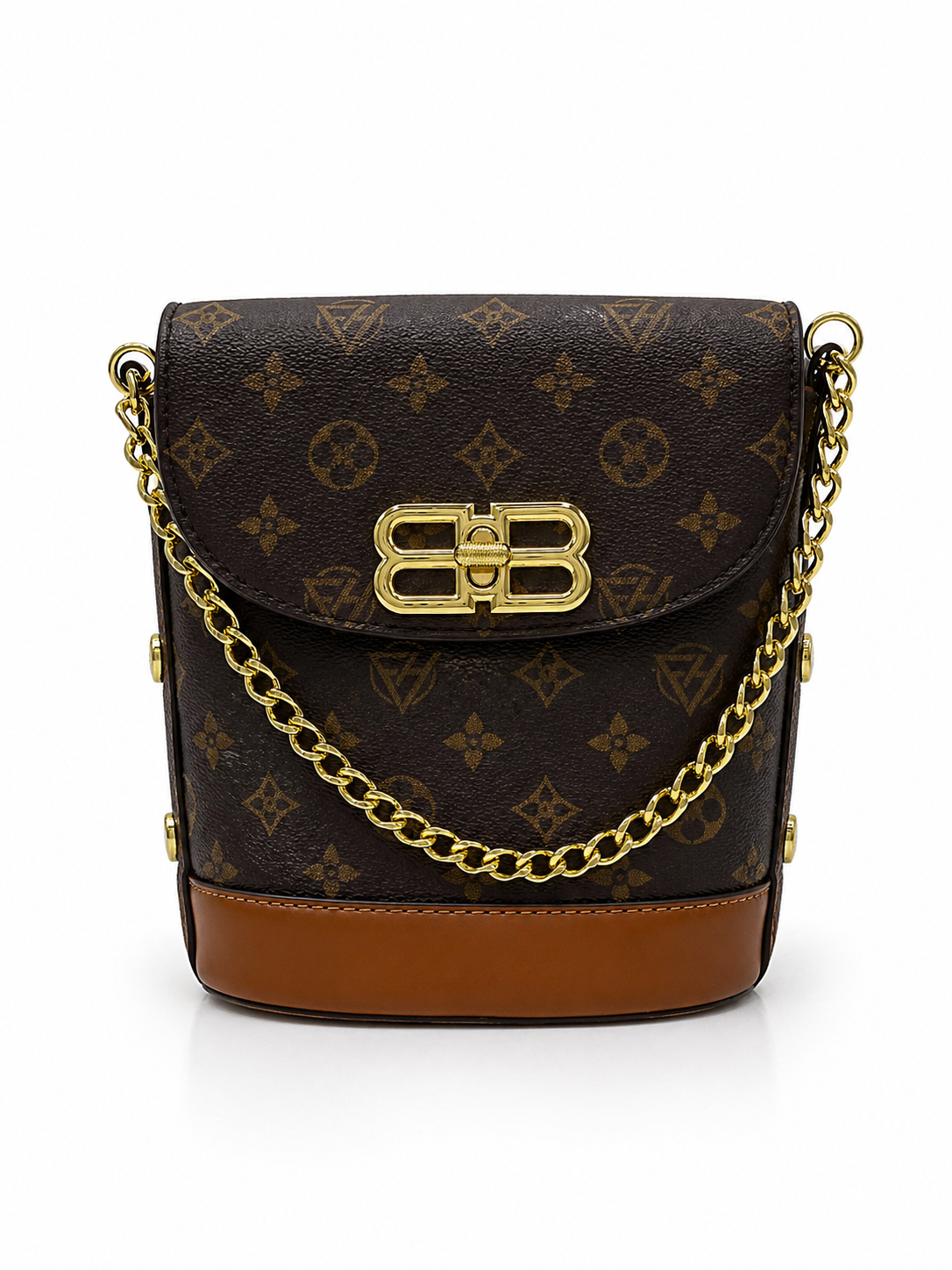 Luxury Monogram Bucket Bag – Chain Edition