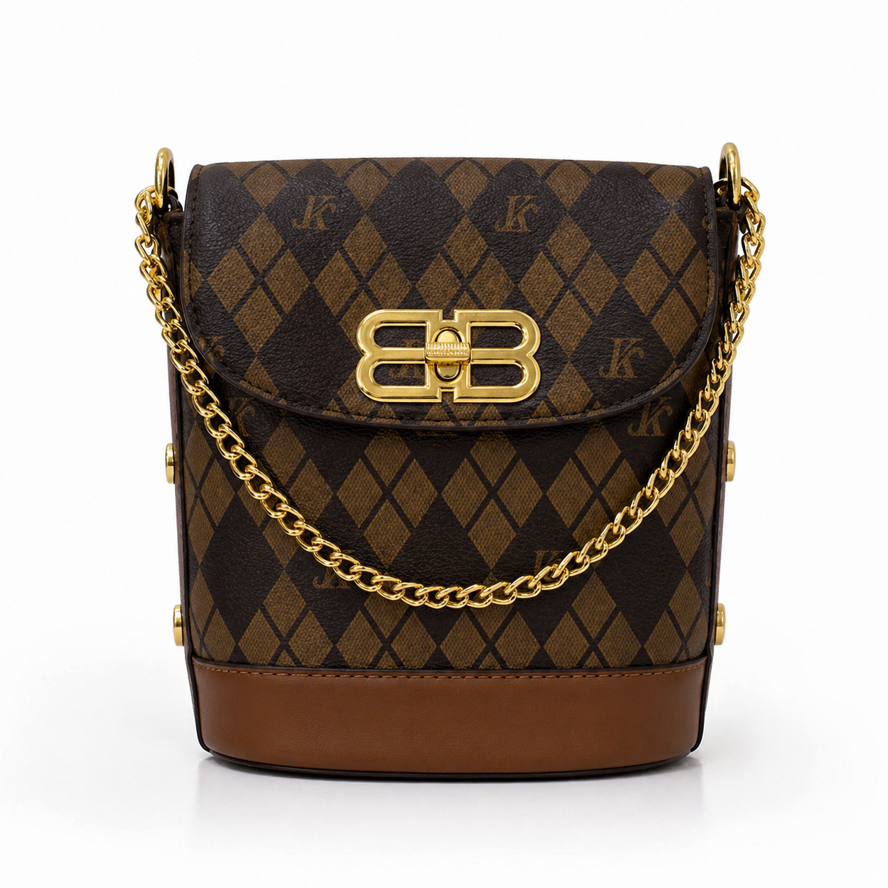 Luxury Monogram Bucket Bag – Chain Edition
