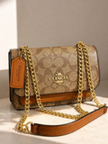 Coach Signature Flap Crossbody WITH BOX