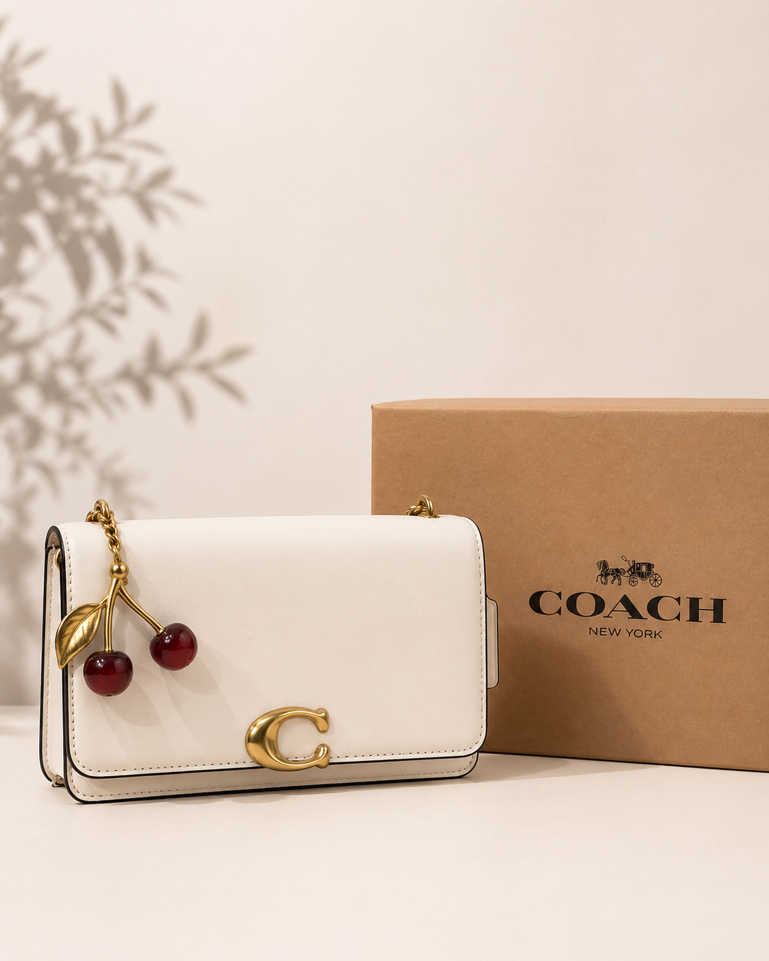 COACH Tabby Bag – Cherry Charm Edition WITH BOX