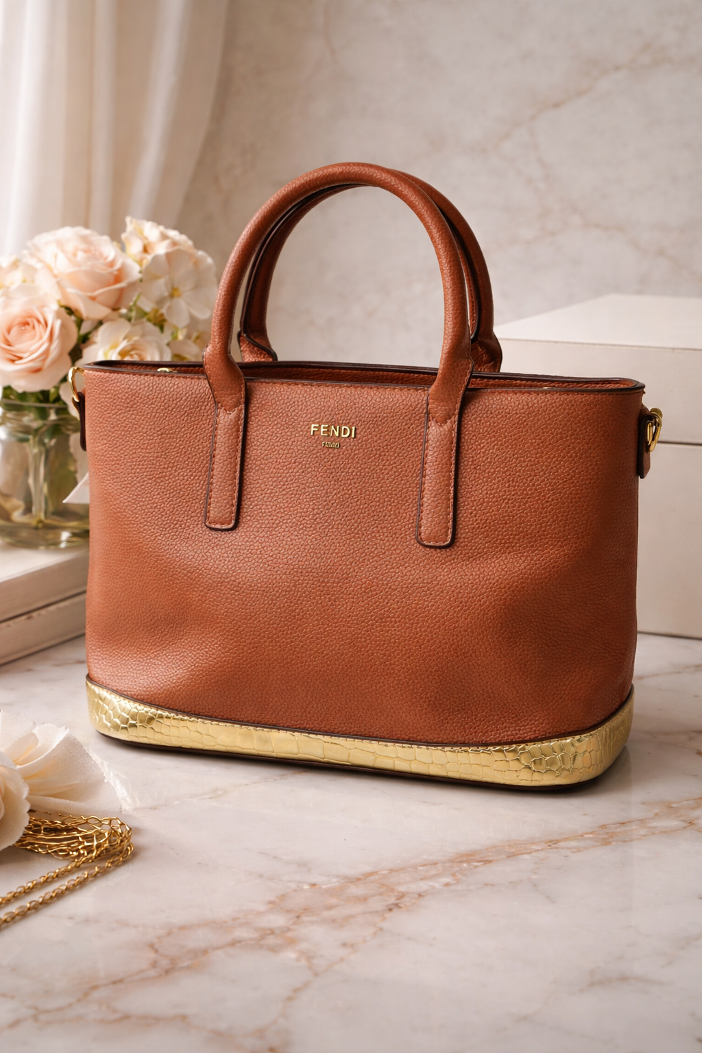 Fendi Luxe Leather Tote