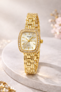 Royal Crystal Gold Watch