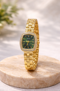 Green Diamond Luxury Watch