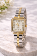 Elegant Silver Gold Watch