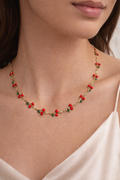 Red Cherry Charm Necklace