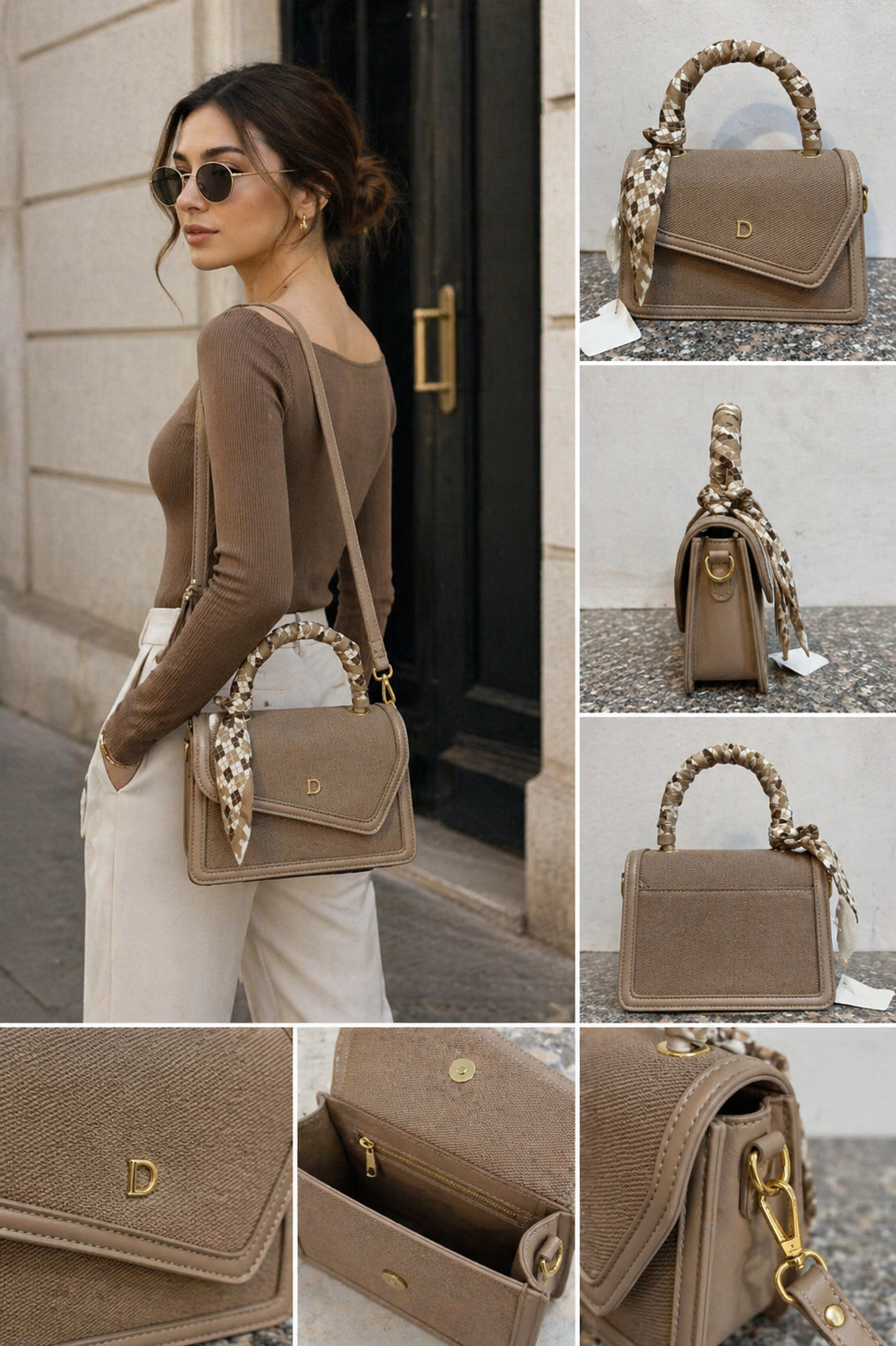 Classic D Flap Handbag